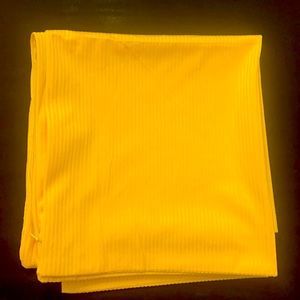 Three yellow pillow cases.